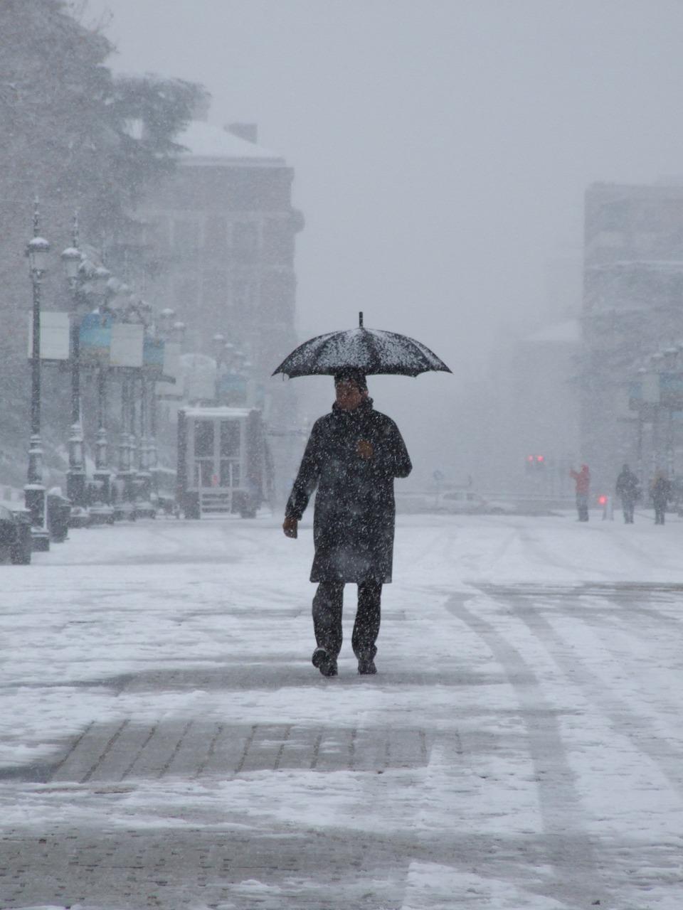 ciudad con nieve